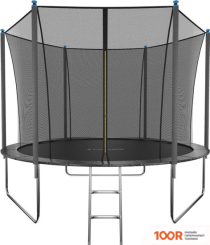 Батут GetActive JUMP 10FT - 312 СМ С ЛЕСТНИЦЕЙ, ВНУТРЕННЕЙ СЕТКОЙ (ЧЕРНЫЙ) (331699)