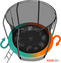 Батут Clear Fit FAMILYHOP 8FT (ДВУСТОРОННИЙ) (331654)