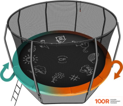 Батут Clear Fit FAMILYHOP 12FT (ДВУСТОРОННИЙ) (331652)