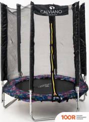 Батут Calviano SMILE 140 СМ-4.5FT С ВНЕШНЕЙ СЕТКОЙ СКЛАДНОЙ (331635)