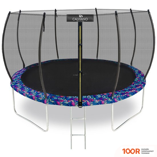 Батут Calviano OUTSIDE MASTER SMILE 374 СМ - 12FT (ВНЕШНЯЯ СЕТКА, С ЛЕСТНИЦЕЙ) (331633)