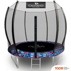 Батут Calviano OUTSIDE MASTER SMILE 312 СМ - 10FT (ВНЕШНЯЯ СЕТКА, С ЛЕСТНИЦЕЙ) (331632)