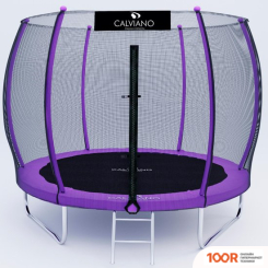 Батут Calviano OUTSIDE MASTER PURPLE 312 СМ - 10FT (ВНЕШНЯЯ СЕТКА, С ЛЕСТНИЦЕЙ) (331627)