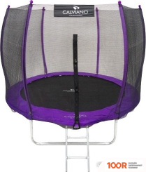 Батут Calviano OUTSIDE MASTER PURPLE 252 СМ - 8FT (ВНЕШНЯЯ СЕТКА, С ЛЕСТНИЦЕЙ) (331626)