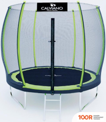Батут Calviano OUTSIDE MASTER GREEN 252 СМ - 8FT (ВНЕШНЯЯ СЕТКА, С ЛЕСТНИЦЕЙ) (331621)