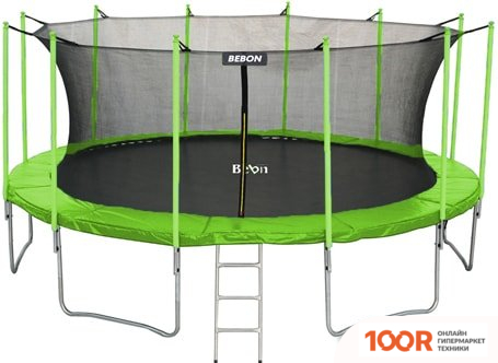 Батут Bebon Sports 16FT INSIDE (ЗЕЛЕНЫЙ/ЧЕРНЫЙ) (331589)