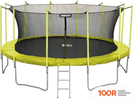 Батут Bebon Sports 16FT INSIDE (ЖЕЛТЫЙ/ЧЕРНЫЙ) (331588)