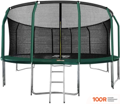 Батут Arland ПРЕМИУМ 16FT С ВНУТРЕННЕЙ СЕТКОЙ И ЛЕСТНИЦЕЙ (ТЕМНО-ЗЕЛЕНЫЙ) (331569)