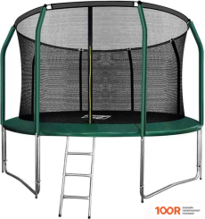 Батут Arland ПРЕМИУМ 12FT С ВНУТРЕННЕЙ СЕТКОЙ И ЛЕСТНИЦЕЙ (ТЕМНО-ЗЕЛЕНЫЙ) (331567)