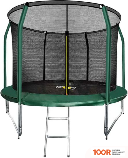 Батут Arland ПРЕМИУМ 10FT С ВНУТРЕННЕЙ СЕТКОЙ И ЛЕСТНИЦЕЙ (ТЕМНО-ЗЕЛЕНЫЙ) (331566)