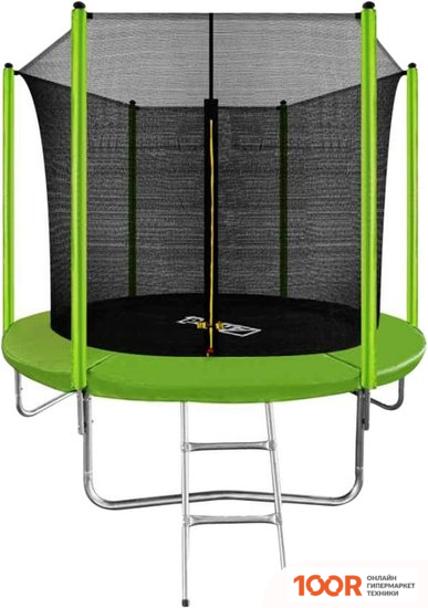 Батут Arland 8FT С ВНУТРЕННЕЙ СЕТКОЙ И ЛЕСТНИЦЕЙ (СВЕТЛО-ЗЕЛЕНЫЙ) (331564)