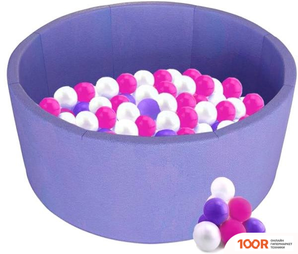 Бассейн Midzumi BABY BEACH + 100 ШАРИКОВ (СИРЕНЕВЫЙ) (331502)