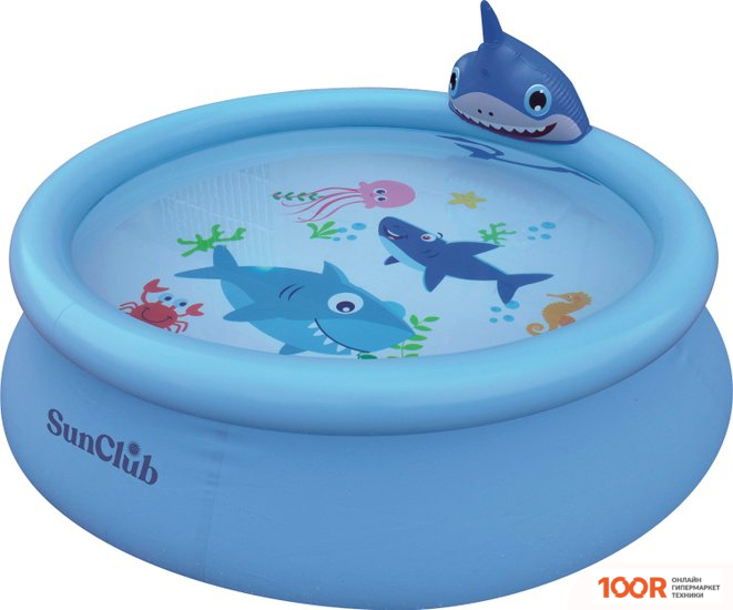 Бассейн Jilong SHARK 3D SPRAY POOL JL17822 (190X47) (331406)