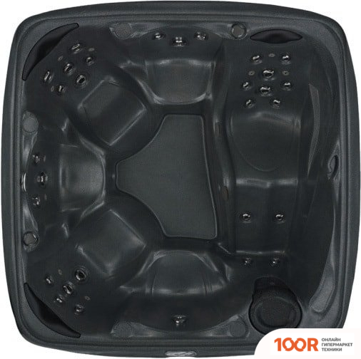 Бассейн Dream Spa CROSSOVER 740L 203X203X92 (ТЕМНО-СЕРЫЙ) С ДЖАКУЗИ (331243)