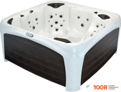 Бассейн Dream Spa CROSSOVER 740L 203X203X92 (БЕЛЫЙ/КОРИЧНЕВЫЙ) С ДЖАКУЗИ (331240)