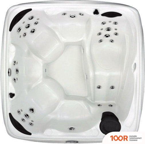 Бассейн Dream Spa CROSSOVER 740L 203X203X92 (БЕЛЫЙ/КОРИЧНЕВЫЙ) С ДЖАКУЗИ (331240)