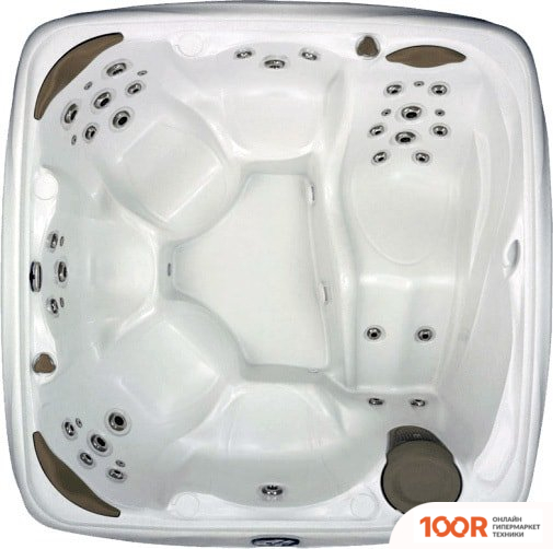 Бассейн Dream Spa CROSSOVER 740L 203X203X92 (БЕЛЫЙ/БЕЖЕВЫЙ) С ДЖАКУЗИ (331239)