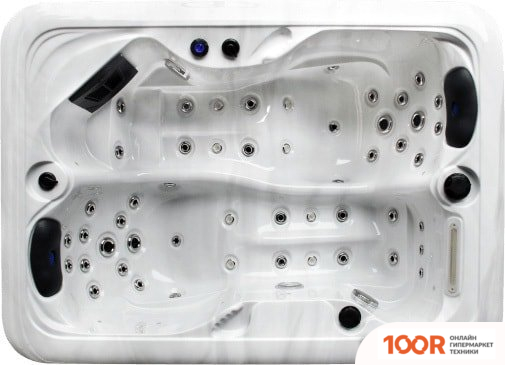 Бассейн Delfi Spa NAXOS 195X140X75 (БЕЛЫЙ) С ДЖАКУЗИ (331229)