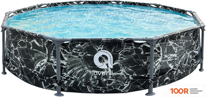 Бассейн Avenli 12015V55 (305X76, ЧЕРНЫЙ МРАМОР) (331196)