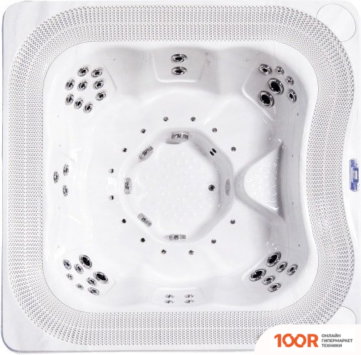 Бассейн Allseas Spa RIVER FLOW SQUARE 240X240X97 (БЕЛЫЙ) С ДЖАКУЗИ (331145)