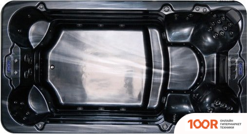 Бассейн Allseas Spa OD 42 420X225X127 (ЧЕРНЫЙ) С ДЖАКУЗИ (331136)