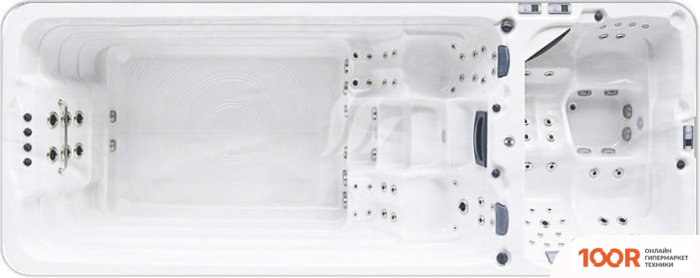 Бассейн Allseas Spa ASW 6000 SUPERIOR 590X225X152 (БЕЛЫЙ) С ДЖАКУЗИ (331129)