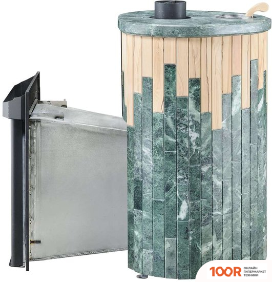 Банная печь Ферингер ОПТИМА ЗМЕЕВИК + ОКАМЕНЕВШЕЕ ДЕРЕВО, СЕРИЯ "ПФ" (331102)