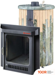 Банная печь Ферингер ОПТИМА ЖАДЕИТ + ОКАМЕНЕВШЕЕ ДЕРЕВО, СЕРИЯ "ПФ" (331099)