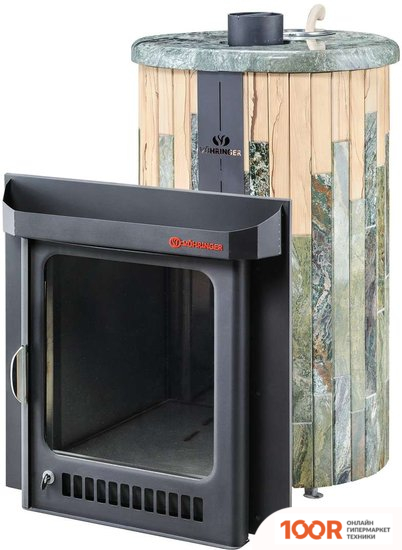 Банная печь Ферингер ОПТИМА ЖАДЕИТ + ОКАМЕНЕВШЕЕ ДЕРЕВО, СЕРИЯ "ПФ" (331099)