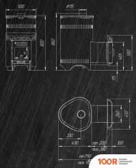 Банная печь Ферингер КЛАССИКА ДУБ ТЕЛЕСКОП, СЕРИЯ "ПС" (331084)