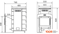 Банная печь Термофор ТУНГУСКА 2017 INOX ВИТРА (БЕЖЕВЫЙ) (331030)