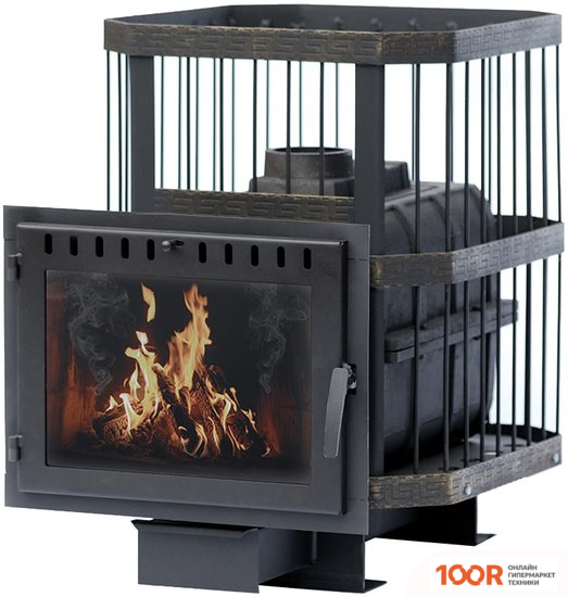 Банная печь Сибирь 18 С ПАНОРАМНОЙ ДВЕРЦЕЙ (330893)