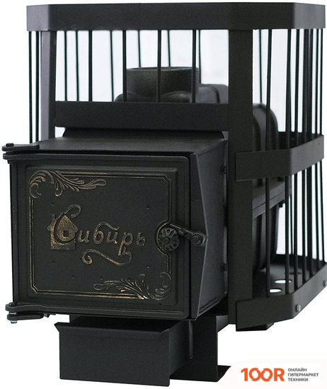Банная печь Сибирь 15 С ВЫНОСНЫМ ТОПОЧНЫМ КАНАЛОМ (330890)