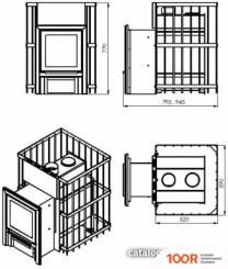 Банная печь Мета-Бел ПБМ 20 ПС (330880)