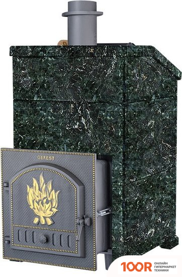 Банная печь Гефест ЗК-45 ПРЕЗИДЕНТ 1140/50 СЕРПЕНТИНИТ (330858)