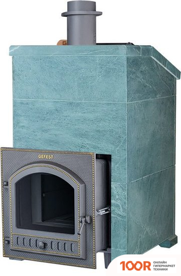 Банная печь Гефест ЗК-45 (П) ПРЕЗИДЕНТ 1140/50 ТАЛЬКОХЛОРИТ (330855)