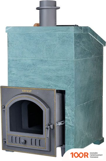 Банная печь Гефест ЗК-45 (М) ПРЕЗИДЕНТ 1140/50 ТАЛЬКОХЛОРИТ (330851)