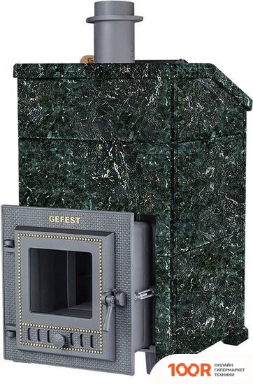 Банная печь Гефест ЗК-18 (М) ПРЕЗИДЕНТ 850/50 СЕРПЕНТИНИТ (330816)