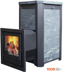 Банная печь Варвара СКАЗКА УДЛИНЕННАЯ (ТАЛЬКОХЛОРИТ, СТАЛЬ + НЕРЖАВЕЙКА) (330738)