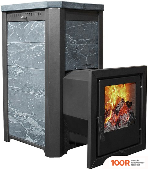 Банная печь Варвара СКАЗКА УДЛИНЕННАЯ (ТАЛЬКОХЛОРИТ, СТАЛЬ + НЕРЖАВЕЙКА) (330738)