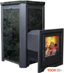 Банная печь Варвара СКАЗКА УДЛИНЕННАЯ (ПИРОКСЕНИТ, СТАЛЬ + НЕРЖАВЕЙКА) (330736)
