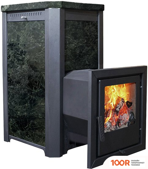 Банная печь Варвара СКАЗКА УДЛИНЕННАЯ (ПИРОКСЕНИТ, СТАЛЬ + НЕРЖАВЕЙКА) (330736)