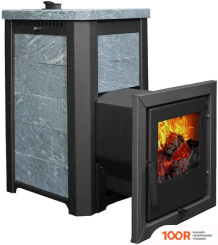 Банная печь Варвара СКАЗКА МИНИ УДЛИНЕННАЯ (ТАЛЬКОХЛОРИТ, СТАЛЬ) (330735)