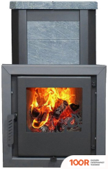 Банная печь Варвара СКАЗКА МИНИ УДЛИНЕННАЯ (ПИРОКСЕНИТ, СТАЛЬ + НЕРЖАВЕЙКА) (330732)