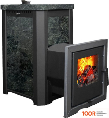 Банная печь Варвара СКАЗКА МИНИ УДЛИНЕННАЯ (ПИРОКСЕНИТ, СТАЛЬ + НЕРЖАВЕЙКА) (330732)