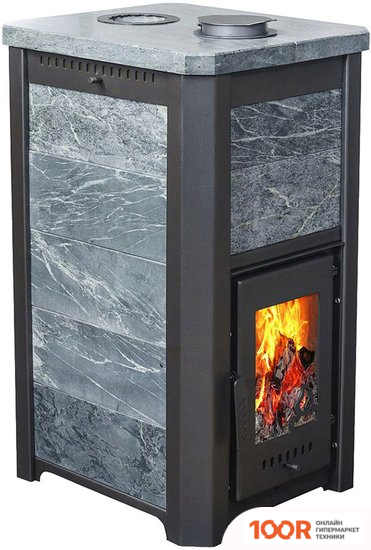 Банная печь Варвара СКАЗКА МИНИ ДУЭТ (ТАЛЬКОХЛОРИТ, СТАЛЬ) (330731)