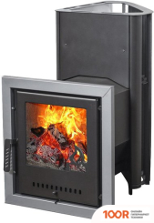 Банная печь Варвара БЕРМУДА ЛЕВАЯ УДЛИНЕННАЯ (ПАНОРАМНАЯ ДВЕРЬ) (330702)