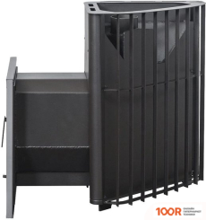 Банная печь Варвара БЕРМУДА ЛЕВАЯ УДЛИНЕННАЯ (ПАНОРАМНАЯ ДВЕРЬ) (330702)