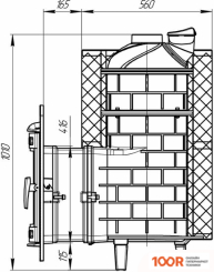 Банная печь Prometall АТМОСФЕРА ПРО (С СЕТКОЙ ДЛЯ КАМНЕЙ ИЗ НЕРЖАВЕЮЩЕЙ СТАЛИ) (330617)