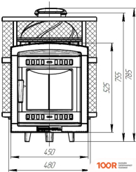 Банная печь Prometall АТМОСФЕРА М КТТ (330615)